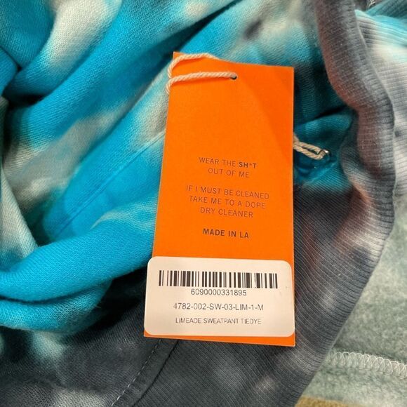 La Detresse Revolve Limeade Tie Dye Sweatpants Joggers Size M - Picture 11 of 13